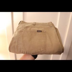 Eddie Bauer Tan 5 pocket pants - 42/32